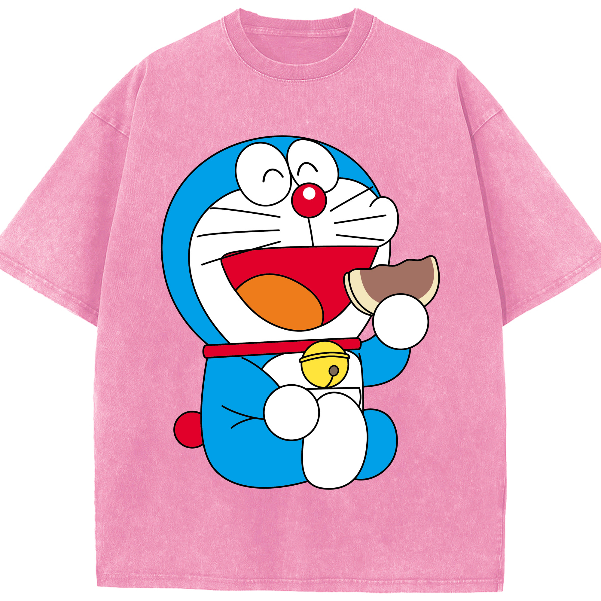 （画像用） ドラえもん Doraemon 綿100% ヴィンテージ風 半袖Tシャツ（フロントプリント）